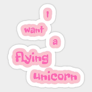 Flying Unicorn Sticker